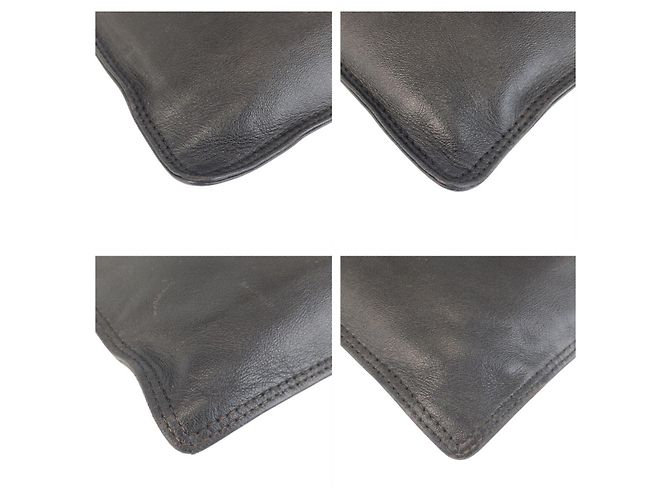 Chanel Vintage Schultertasche aus schwarzem Leder - Ansicht 3