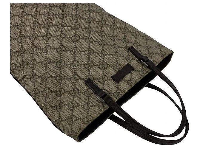 Gucci GG Supreme Lederhandtasche Braun - Ansicht 4