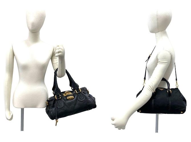 Chloé Chloe Paddington Lederhandtasche Schwarz - Ansicht 2