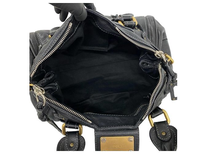 Chloé Chloe Paddington Lederhandtasche Schwarz - Ansicht 9