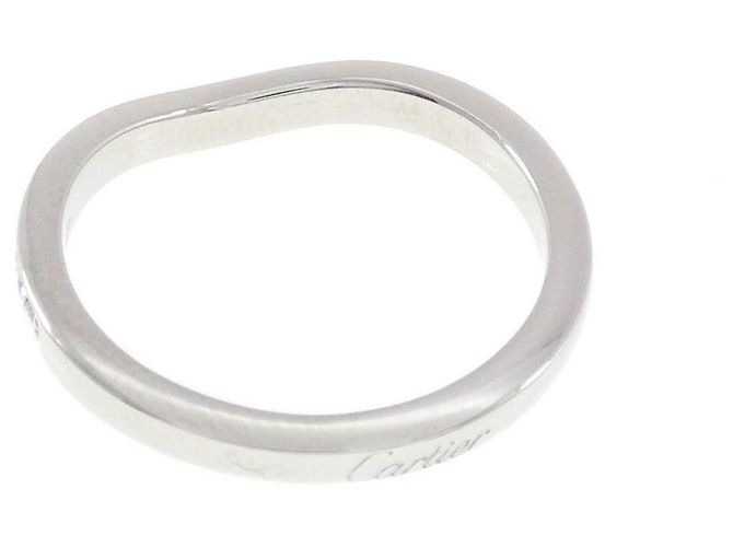 Cartier Ballerine Ring aus Platin Größe 46 - Ansicht 3
