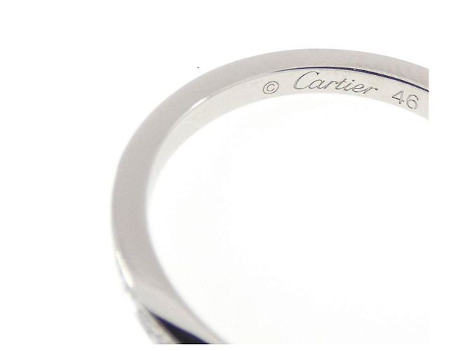 Cartier Ballerine Ring aus Platin Größe 46 - Ansicht 4