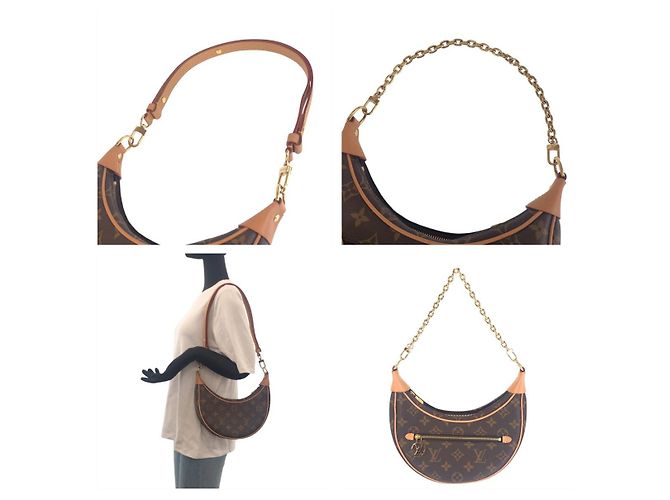 Borsa Louis Vuitton Monogram Loop 2WAY Marrone - vista 6