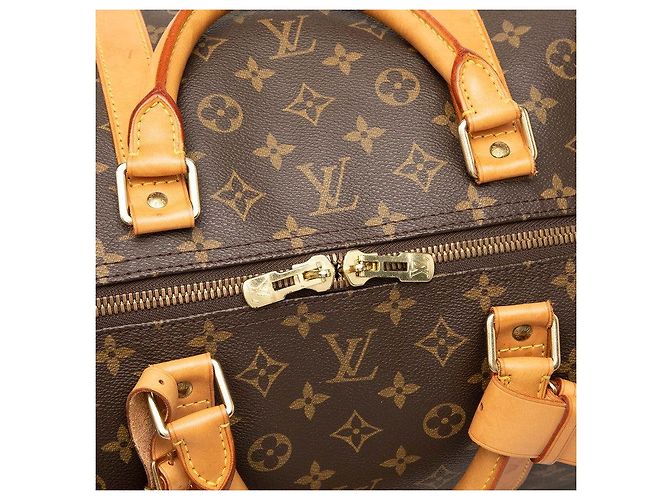 Borsa Boston Louis Vuitton Monogram Keepall 60 Marrone - vista 4