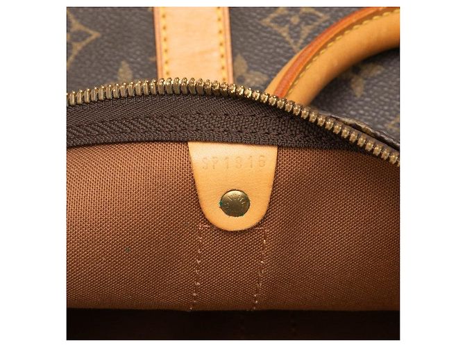 Borsa Boston Louis Vuitton Monogram Keepall 60 Marrone - vista 7