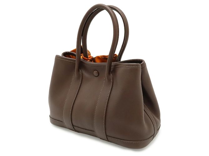 Hermès Hermes Swift Silk Garden Twilly TTPM Handbag Braun - Ansicht 2