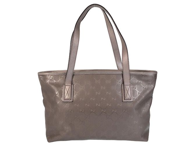 Borsa Tote Gucci GG Stampata Grigio - vista 2