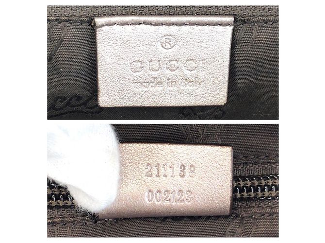 Borsa Tote Gucci GG Stampata Grigio - vista 3