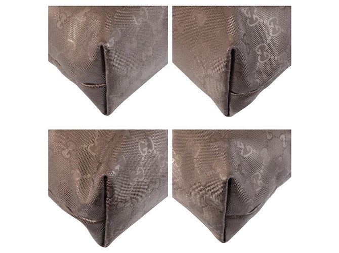Borsa Tote Gucci GG Stampata Grigio - vista 4