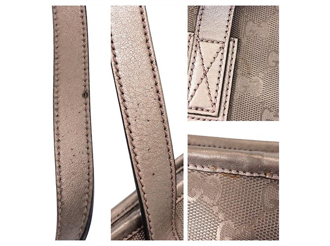 Borsa Tote Gucci GG Stampata Grigio - vista 5