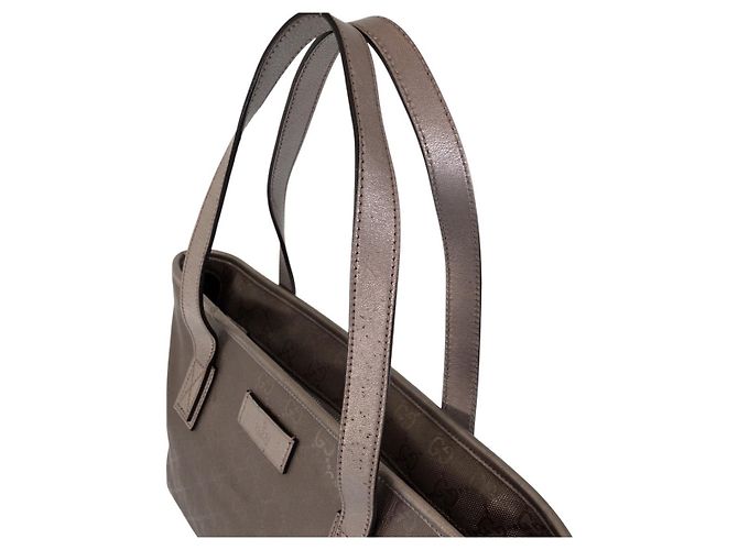 Borsa Tote Gucci GG Stampata Grigio - vista 6