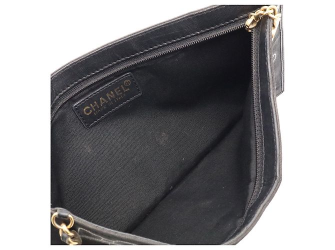 Bolso de hombro con cadena Chanel Icon Print Negro - vista 7