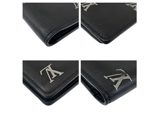 Louis Vuitton Blason Leather Long Wallet Black - view 6