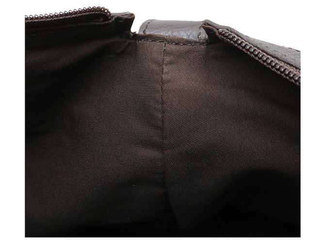 Gucci Nylon Leather Shoulder Boston Travel Bag Brown - view 9