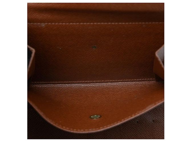 Louis Vuitton Porte Tresor Etui Papi Bifold Wallet Marrone - vista 5