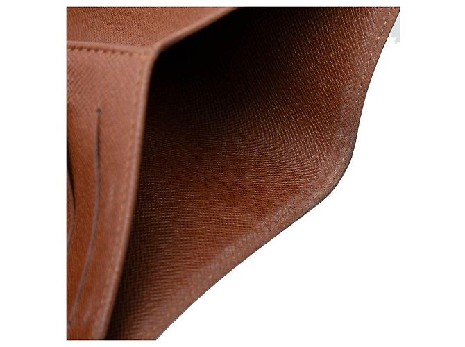 Louis Vuitton Porte Tresor Etui Papi Bifold Wallet Marrone - vista 6