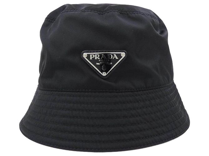Prada Re Nylon Bucket Hat Schwarz - Ansicht 2