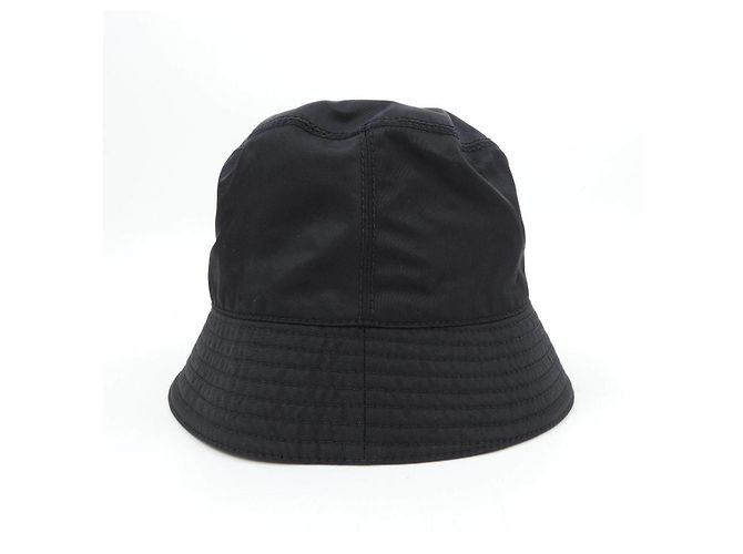 Prada Re Nylon Bucket Hat Schwarz - Ansicht 4
