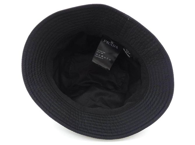 Prada Re Nylon Bucket Hat Schwarz - Ansicht 5