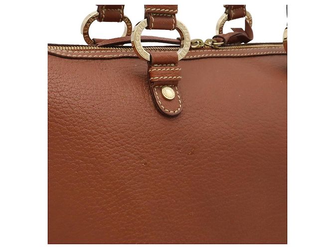 Bulgari Borsa Bvlgari Logo Mania Mini Boston Marrone - vista 8