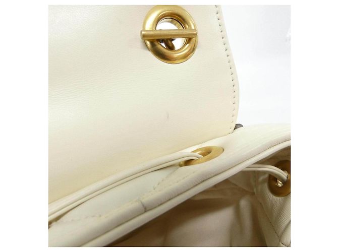 Zaino in pelle Gucci GG Marmont Bianco - vista 8