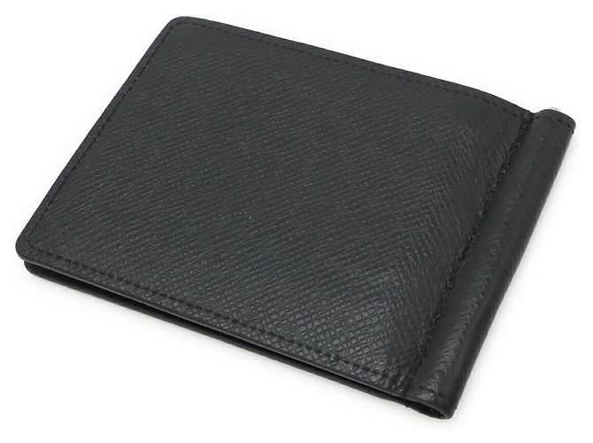 Portafoglio Louis Vuitton in pelle Taiga Nero - vista 2