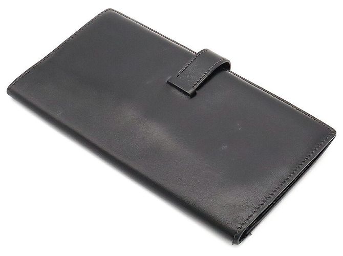 Hermès Hermes Bearn Classic Box Calf Long Wallet Black - view 2