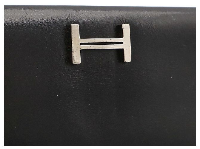 Hermès Hermes Bearn Classic Box Calf Long Wallet Black - view 4
