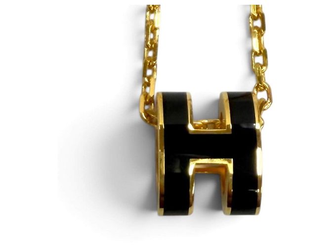 Hermès Hermes Pop H Mini Halskette Schwarz - Ansicht 4