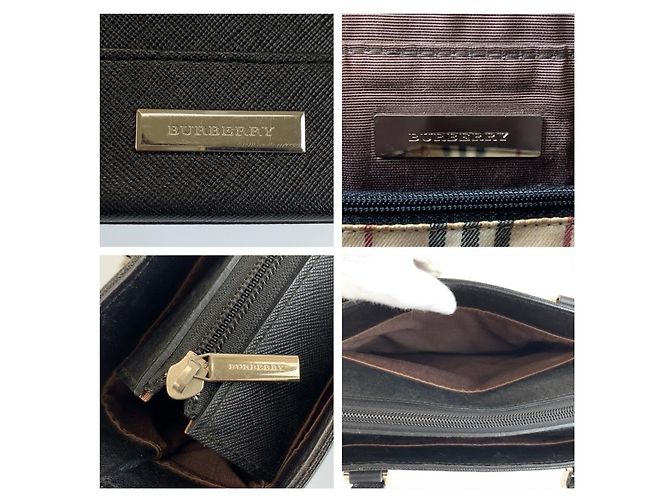 Borsa Tote Burberry Medium Check Nero - vista 3