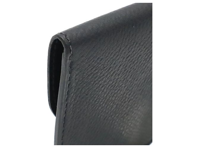 Hermès Münzbeutel Schwarz Pony-Kalbsleder - Ansicht 4