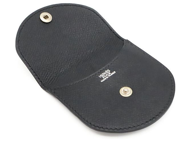 Hermès Münzbeutel Schwarz Pony-Kalbsleder - Ansicht 5