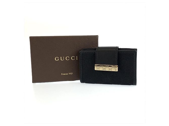 Gucci Portachiavi per 6 chiavi nero in tessuto - vista 10