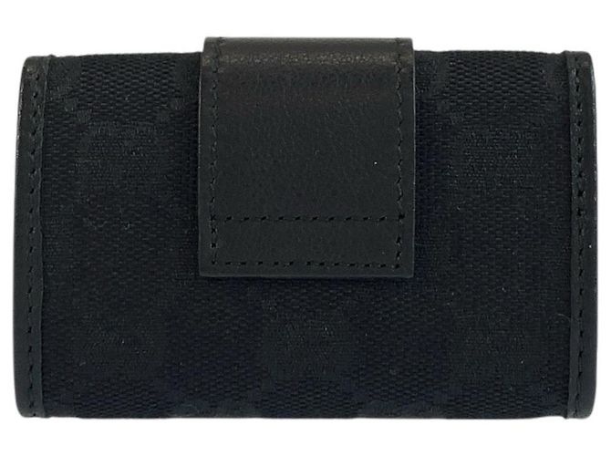 Gucci Portachiavi per 6 chiavi nero in tessuto - vista 2