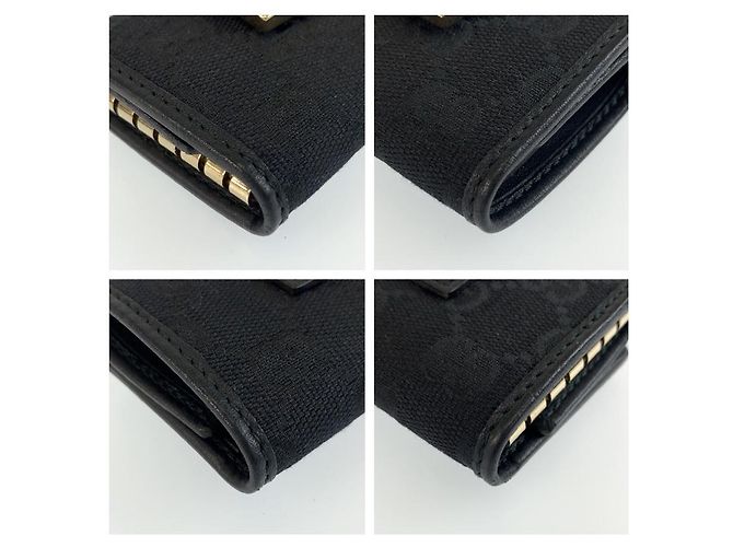 Gucci Portachiavi per 6 chiavi nero in tessuto - vista 6