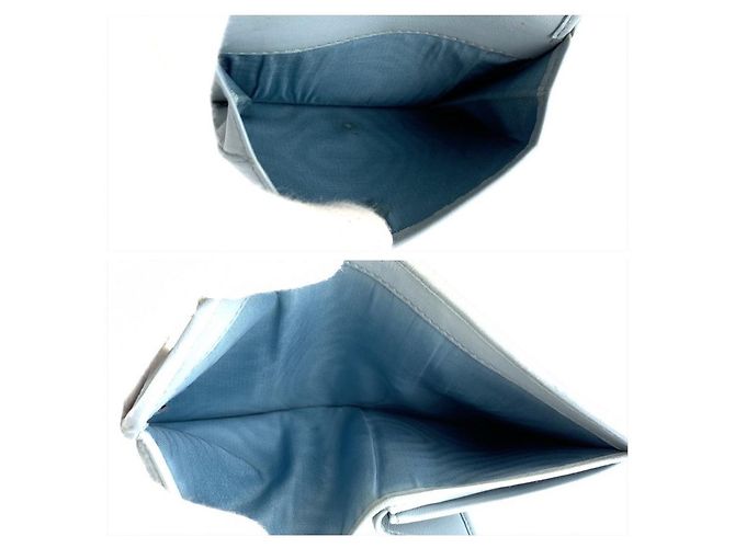 Portafoglio compatto trapuntato Miu Miu Matelasse 5MV204 Blu - vista 7