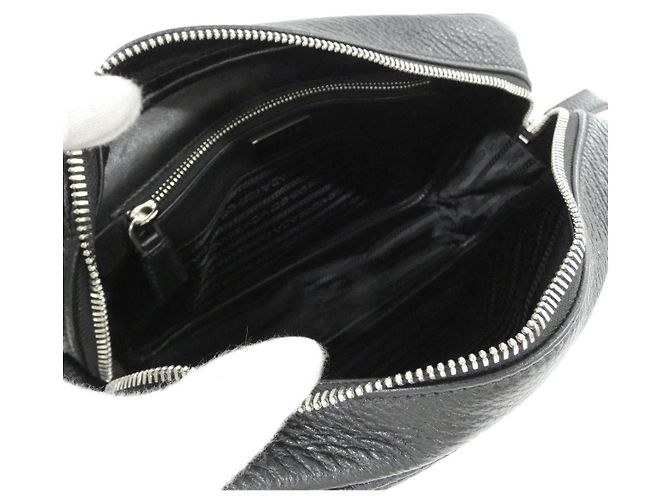 Prada VIT.DAINO Schultertasche Schwarz - Ansicht 8