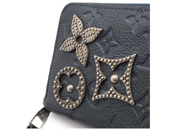 Portafoglio lungo Louis Vuitton Monogram Empreinte Blu - vista 4