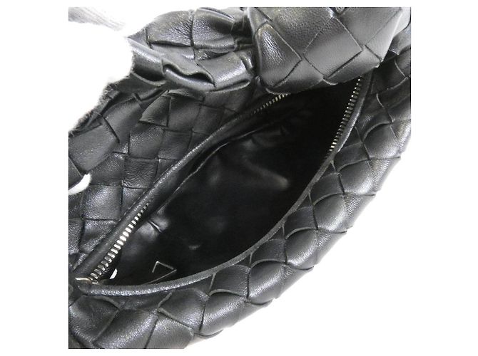 Borsa a tracolla Bottega Veneta in agnello Nero - vista 10