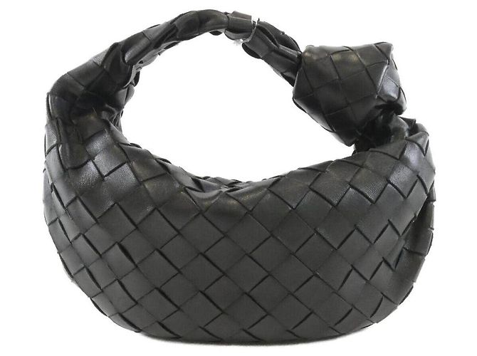 Borsa a tracolla Bottega Veneta in agnello Nero - vista 2