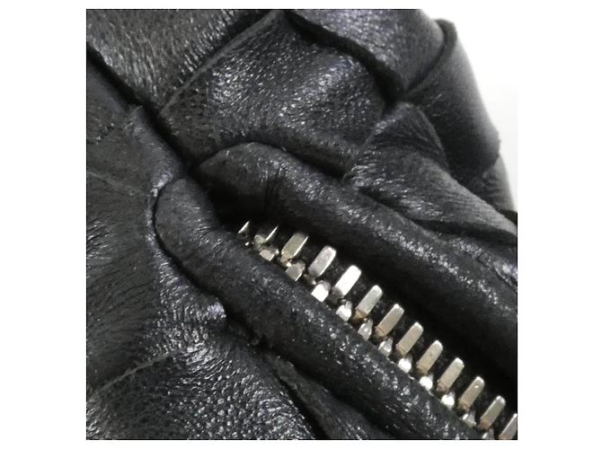 Borsa a tracolla Bottega Veneta in agnello Nero - vista 8