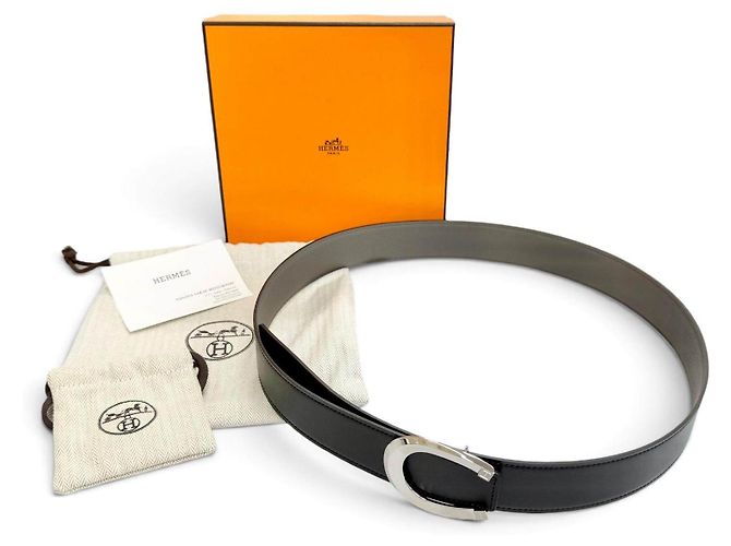 Hermès Cinturón Hermes de piel Epsom Odysee Negro - vista 2