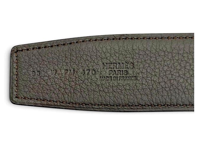 Hermès Cinturón Hermes de piel Epsom Odysee Negro - vista 9