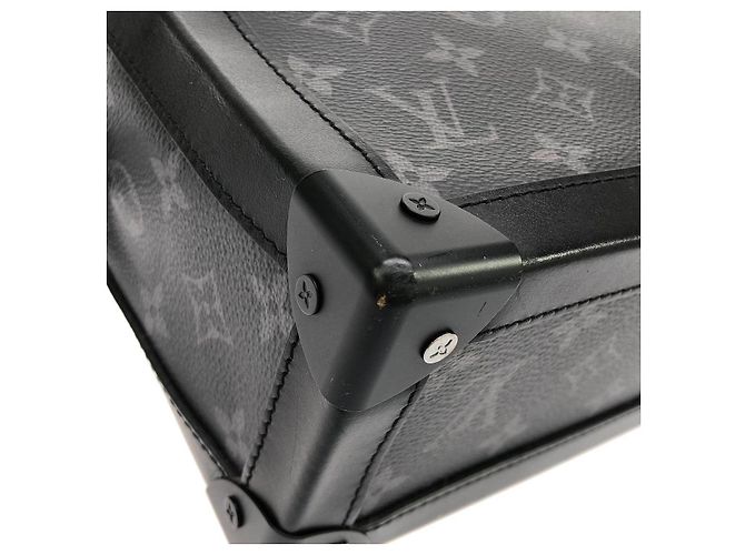 Louis Vuitton Soft Trunk Monogram Eclipse Schultertasche Schwarz - Ansicht 3
