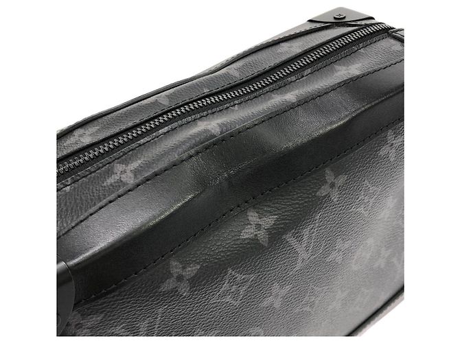 Louis Vuitton Soft Trunk Monogram Eclipse Schultertasche Schwarz - Ansicht 5