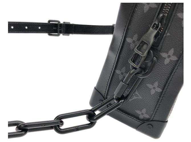 Louis Vuitton Soft Trunk Monogram Eclipse Schultertasche Schwarz - Ansicht 7