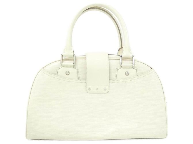 Borsa Louis Vuitton Bowling Montaigne GM Epi Bianco - vista 2