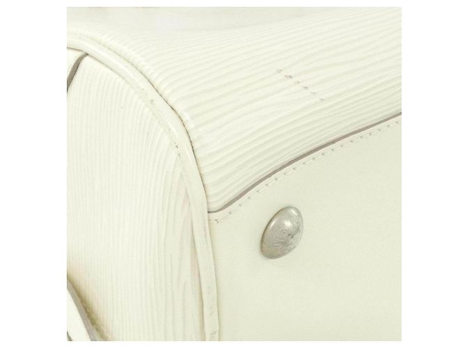 Borsa Louis Vuitton Bowling Montaigne GM Epi Bianco - vista 3