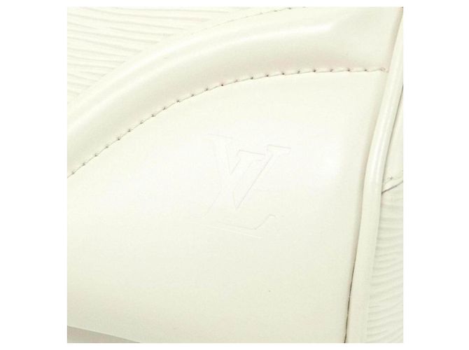 Borsa Louis Vuitton Bowling Montaigne GM Epi Bianco - vista 4
