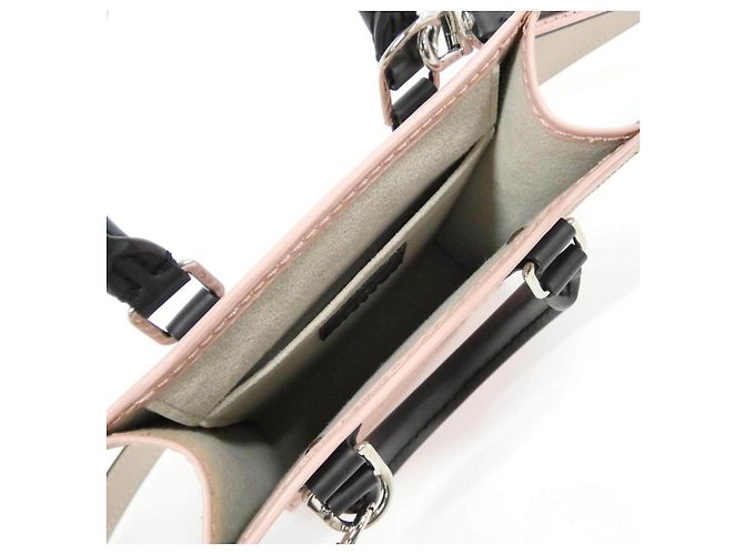 Borsa a tracolla in pelle Louis Vuitton Epi Petit Sac Plat Rosa - vista 8